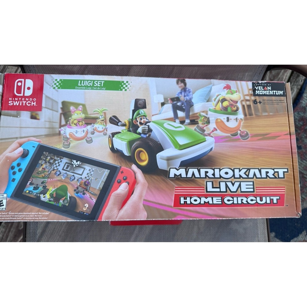 Nintendo Mario Kart Live Home Circuit Video Game 8 Gates 4 Arrows Cardboard Box